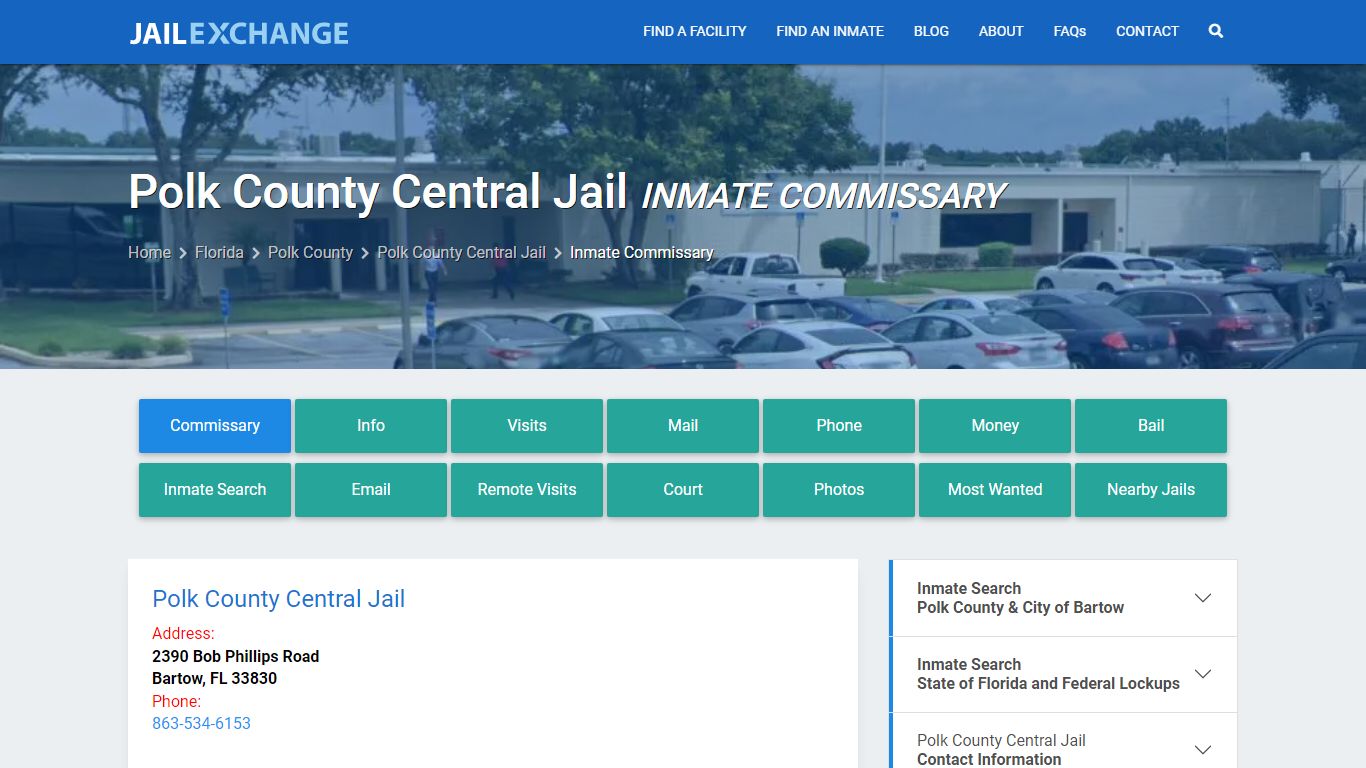 Inmate Commissary, Care Packs - Polk County Central Jail, FL